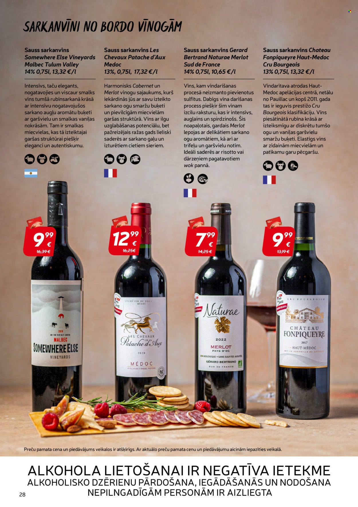 thumbnail - Rimi buklets - Akcijas preces - Merlot, vīns, sarkanvīns, panna. 28. lapa.