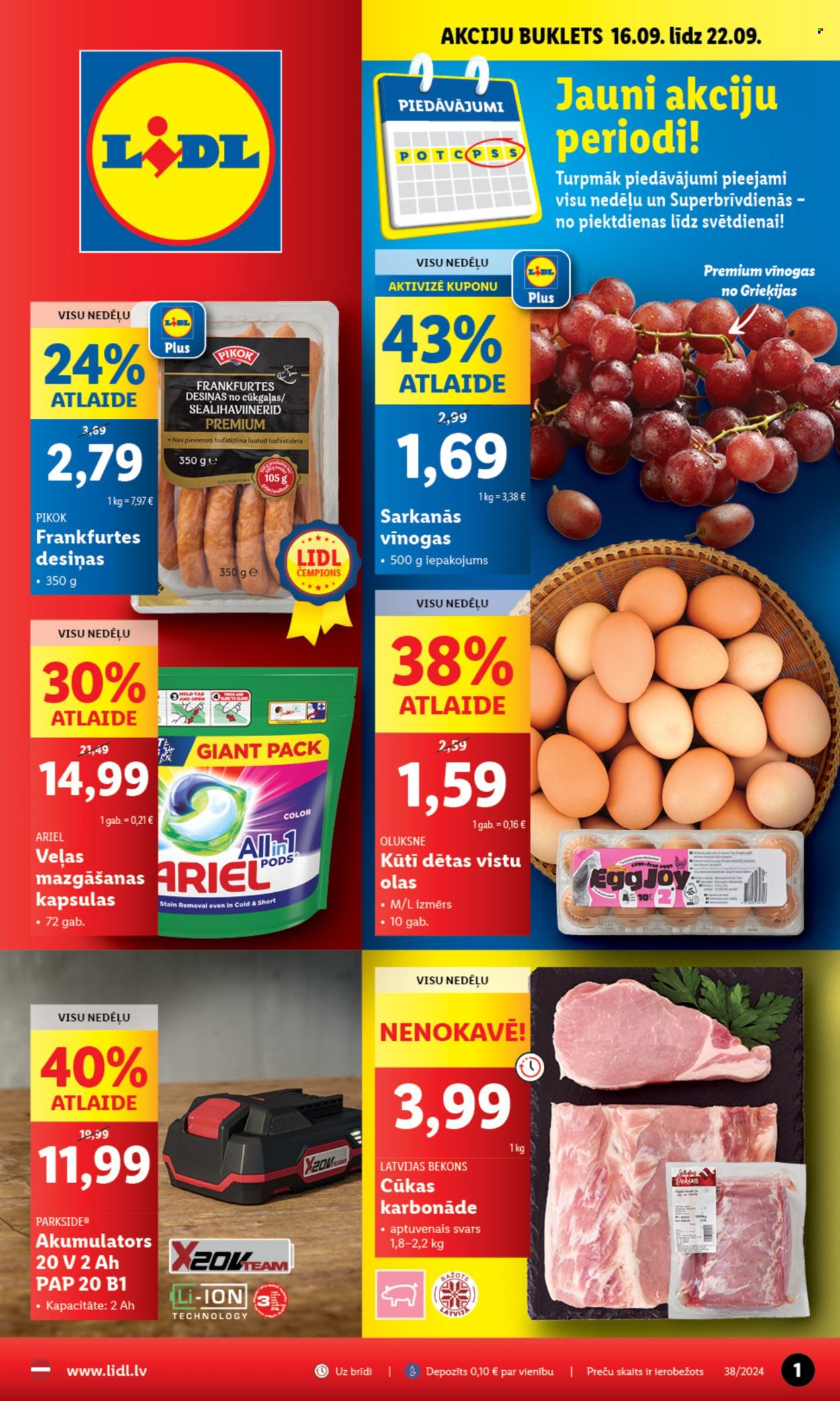 Lidl buklets - 16.09.2024. - 22.09.2024.. Lappuse 1