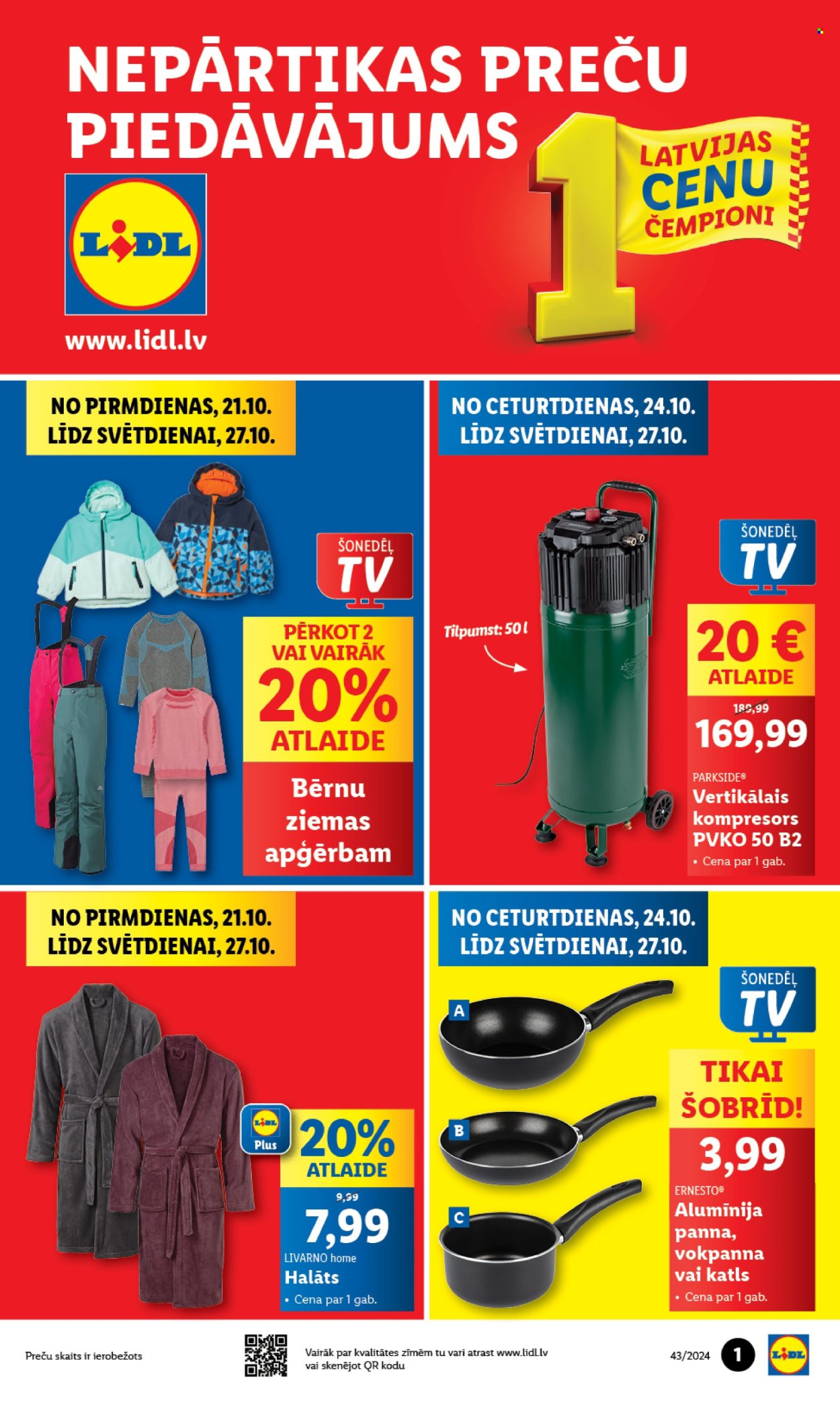 Lidl buklets - 21.10.2024. - 27.10.2024.. Lappuse 1