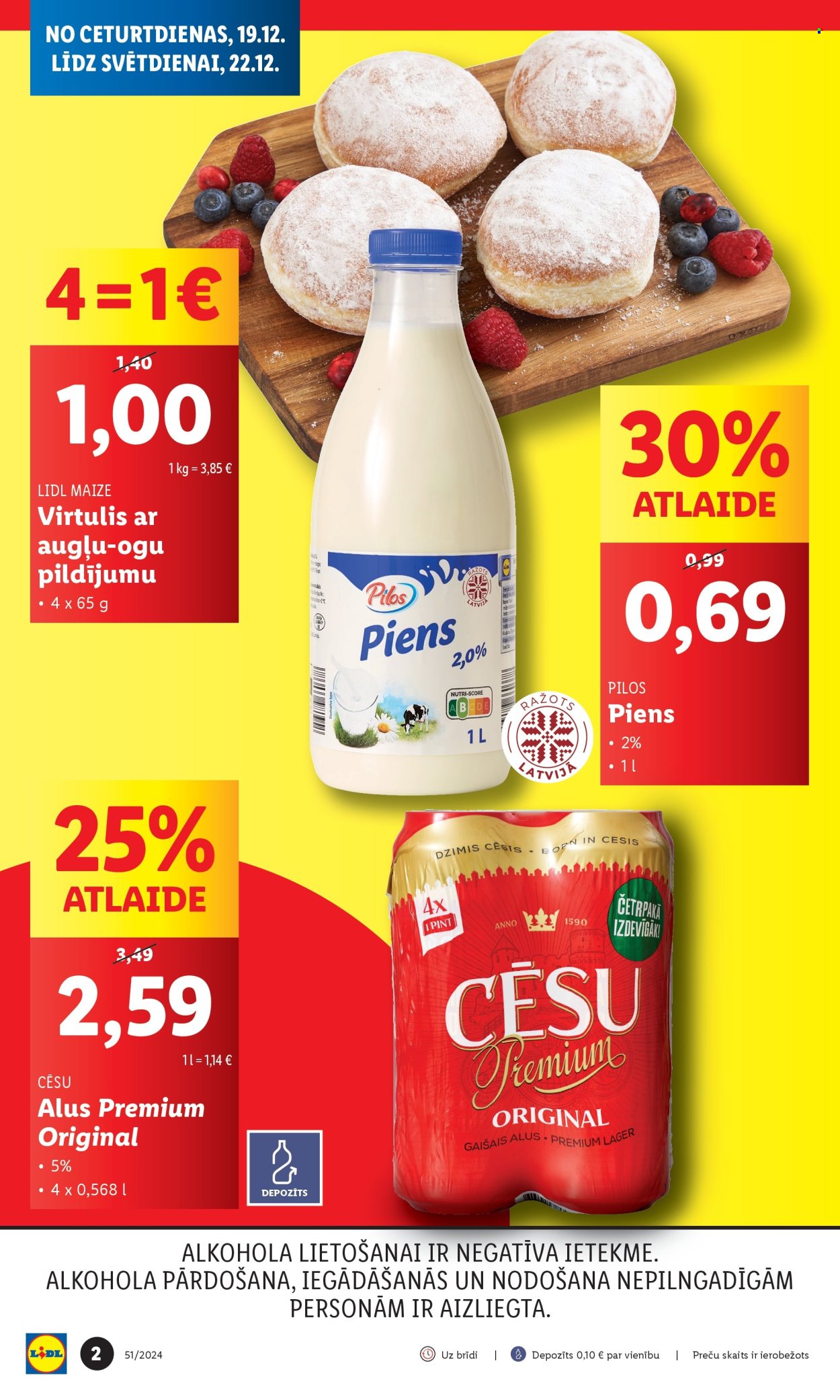 Lidl buklets - 19.12.2024. - 22.12.2024.. Lappuse 1