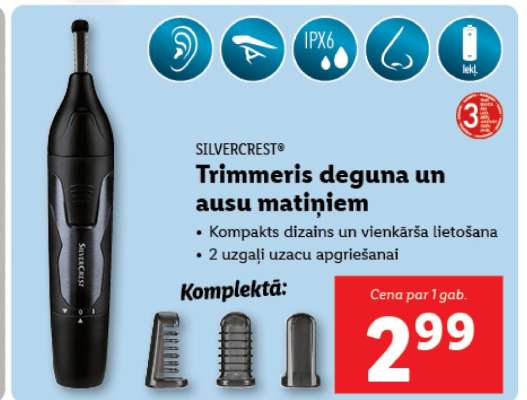 SILVERCREST Trimmeris deguna un ausu matiņiem