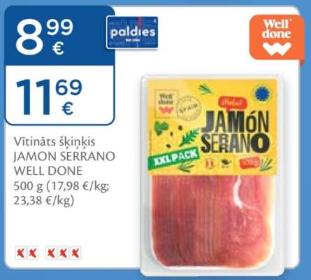 JAMON SERRANO WELL DONE